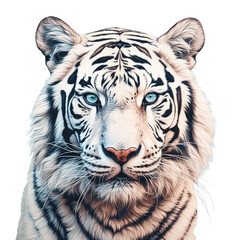 Canvas Print - a tiger that is white in color