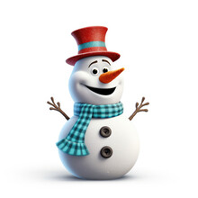 Christmas Funny Cartoon Character. Background .