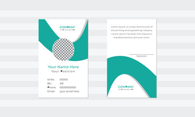 Office id card, id card template.