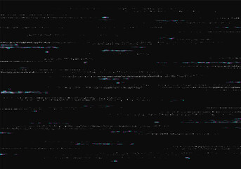 Poster - glitch background. abstract noise effect, error signal, television technical problem. vector illustr