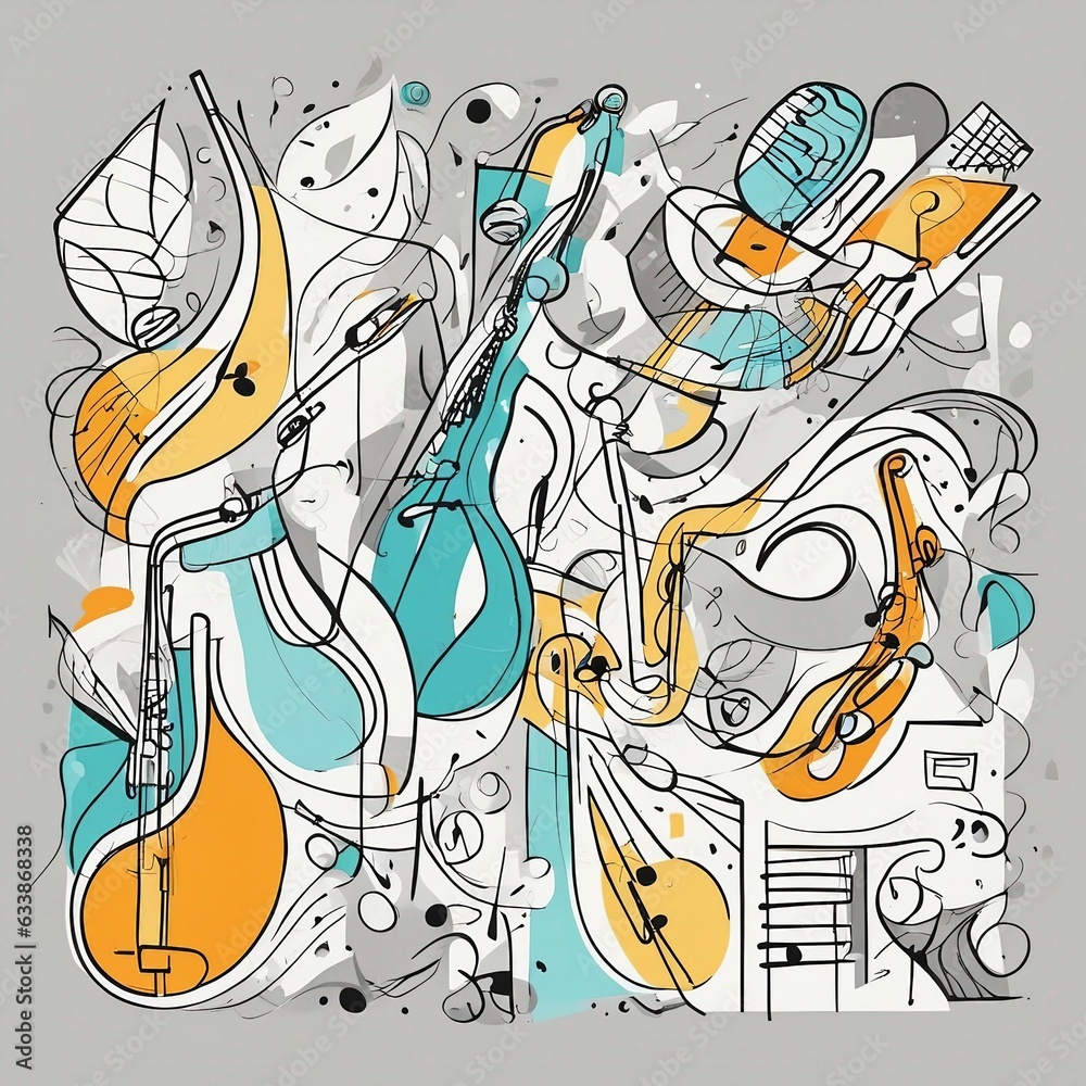 Eloquent Harmony: Captivating sounds of musical instruments dancing to ...