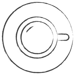 Wall Mural - Hand drawn Coffee Cup illustration icon