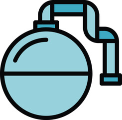 Poster - Reverse osmosis icon outline vector. Water filter. Plant filter color flat