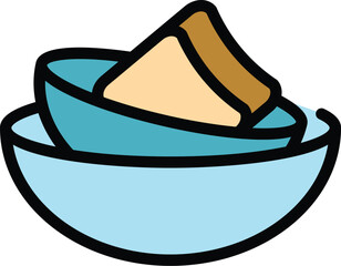 Poster - washing dish icon outline vector. liquid detergent. clean wash color flat