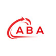 ABA letter logo design on white background. ABA creative initials letter logo concept. ABA letter design.	
