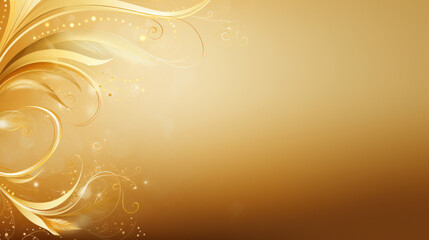 Poster - Orange background with a wave design.