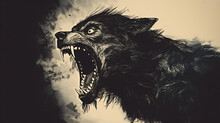 Scary Werewolf Monster Vintage