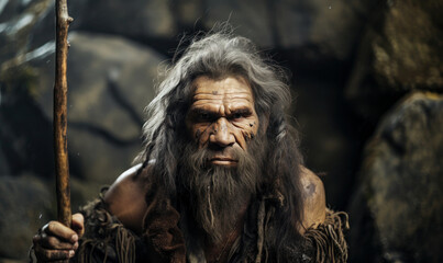 Journey to the Past: Portrait of a Neanderthal Caveman