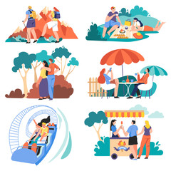 Wall Mural - active lifestyle and holidays, trekking and fun