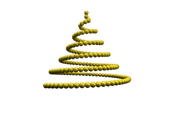 Digital png illustration of christmas tree symbol on transparent background