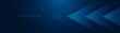 © MooJook - Abstract glowing arrow lines on dark blue background. Modern shiny blue geometric lines design. Futuristic technology concept. Horizontal banner template with space for your text. Vector illustration