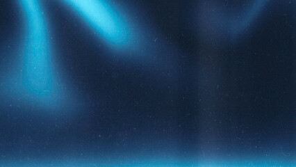 blurred blue gradient tones abstract on dark grainy background. glowing light. large banner.