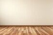 © itchaznong - Empty room and wall and wooden floor with interesting with glare from the window. Interior background for the presentation. Generative AI