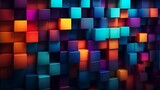Fototapeta Londyn - abstract background with squares