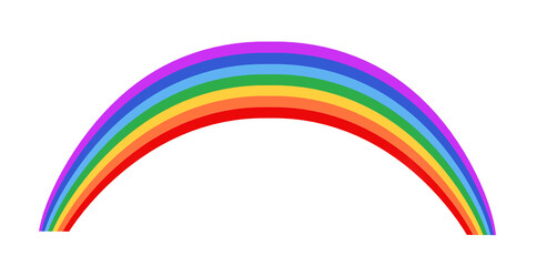 Wall Mural - graphic rainbow with transparent background.