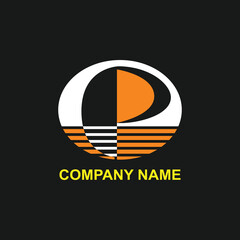 Fototapete - Modern Logo. CMYK color mode. Editable color. Free font used. Vector EPS file.