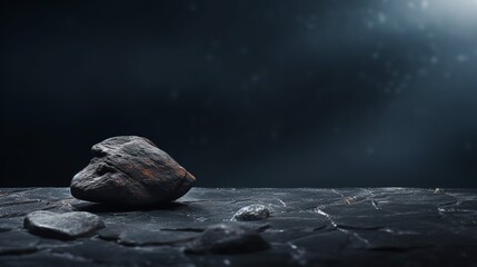 Rocks on a dark background