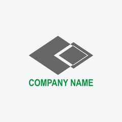 Fototapete - Modern and Simple Logo. CMYK color mode. Free font used. Vector EPS file.