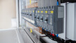 © bancha - Voltage switchboard with circuit breakers.