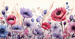 Flowers Watercolor Background Wallpaper