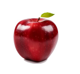 Wall Mural - red apple on a transparent background. for decorating projects
