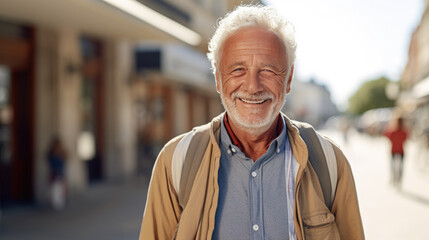 Sticker - Portrait of an elderly man.