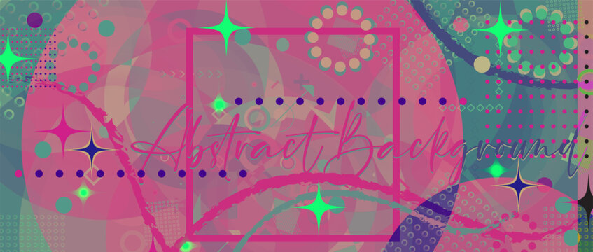 Abstract colorful background with shapes and geometric elements. Vector illustration for your design.