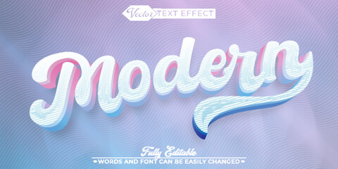 Wall Mural - Modern Vector Editable Text Effect Template