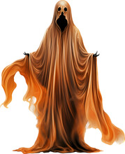 Orange Rope Halloween Ghost