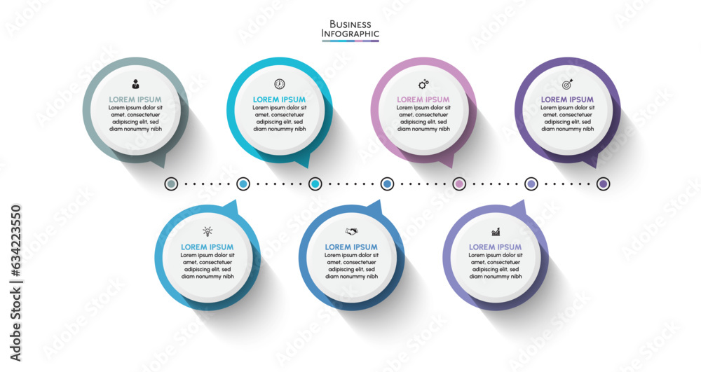 Visualization Timeline Inforgraphic Business data visualization. timeline infographic icons designed for ...