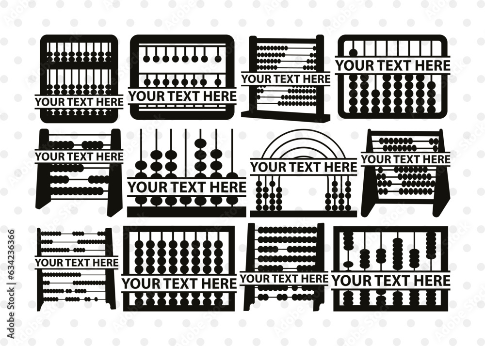 Стоковое векторное изображение «Abacus Split Monogram, Abacus ...