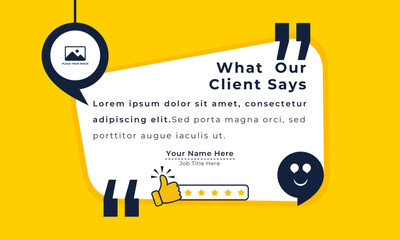 Client or customer service review feedback testimonial social media post, Customer or client service feedback review post design template