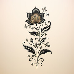 Wall Mural - Floral Ornament