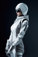 Canvas Print - studio shot of a futuristic outfit