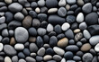 River Rocks in black, white and grey. Seamless or repeating pattern.