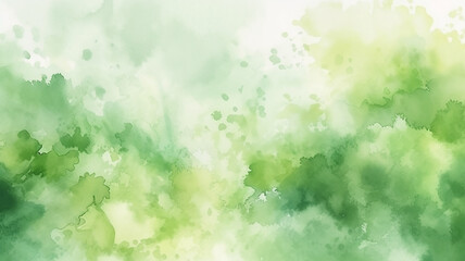 Wall Mural - green watercolor foliage abstract background. . spring eco nature