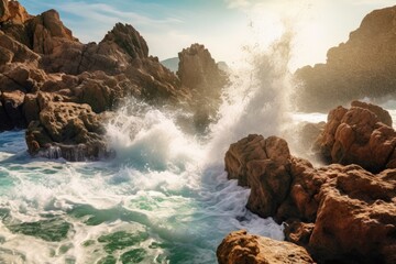 Poster - Rocky Shoreline