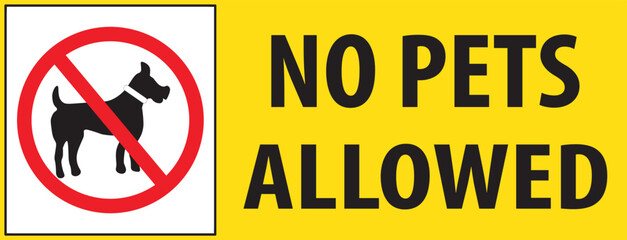 Poster - No pets allowed sign vector