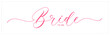 Bride to be, hand lettering. Vector handwritten calligraphy. Bride to be, text