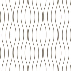 Wall Mural - Modern geometric stylish texture with wavy stripes vector background