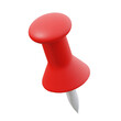 © Wara Lofitra - 3d icon of a red push pin