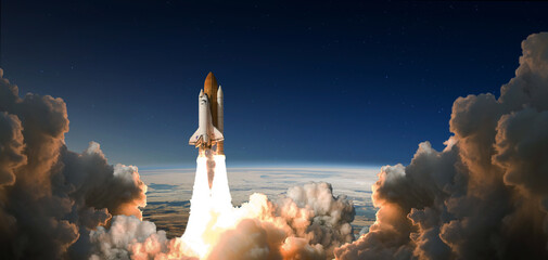 Wall Mural - launch of space shuttle atlantis / sts-129 mission