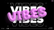 3d inflate vibes text effect