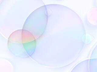 Leinwandbilder - Beauty fashion crystal glass bokeh background for cosmetic product display. 3d rendering. top view.