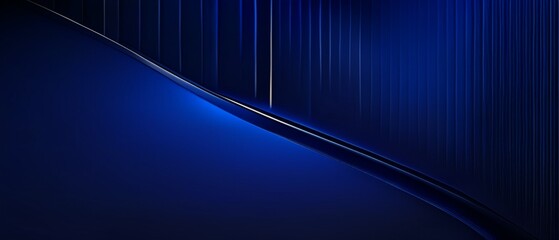 Aufkleber - 3D Abstract background. Curves of blue and black light in wallpaper. Internet technology concepts with communication connections. 3d Rendering, Illustration, Innovation, Development