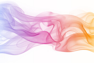 Wall Mural - abstract yellow pink gradient smoke cloud transparent texture. generative ai