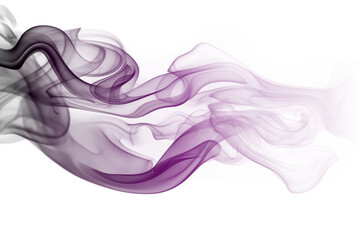 Wall Mural - purple gradient smoke cloud on transparent background. generative ai
