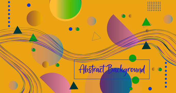 Abstract colorful background with shapes and geometric elements. Vector illustration for your design.