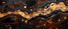 Colorful Black And Brown Abstract Liquid Texture Background