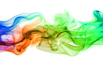 Wall Mural - colorful negative smoke cloud transparent texture. generative ai